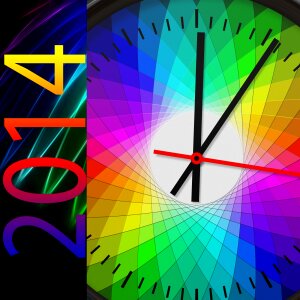 Background clock midnight