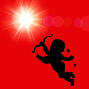 Little angel cupid arrow