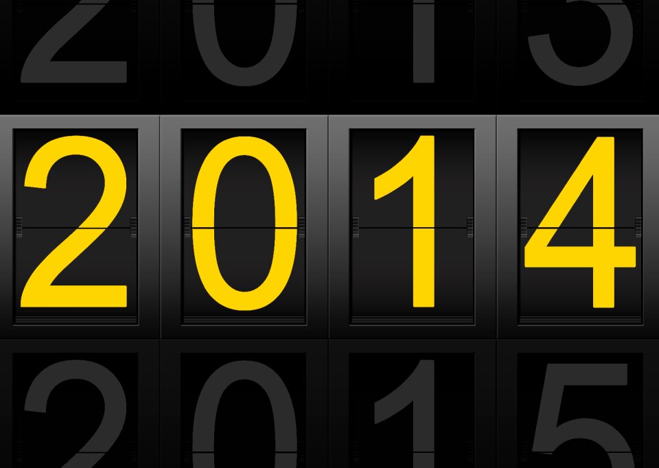Number digit yellow
