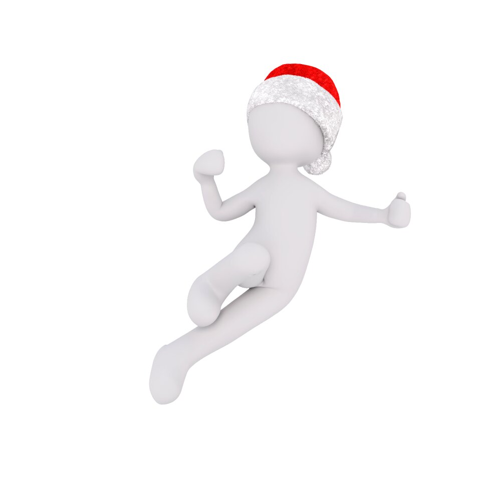 Santa hat 3d model figure