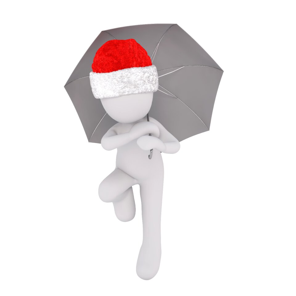 Santa hat 3d model figure