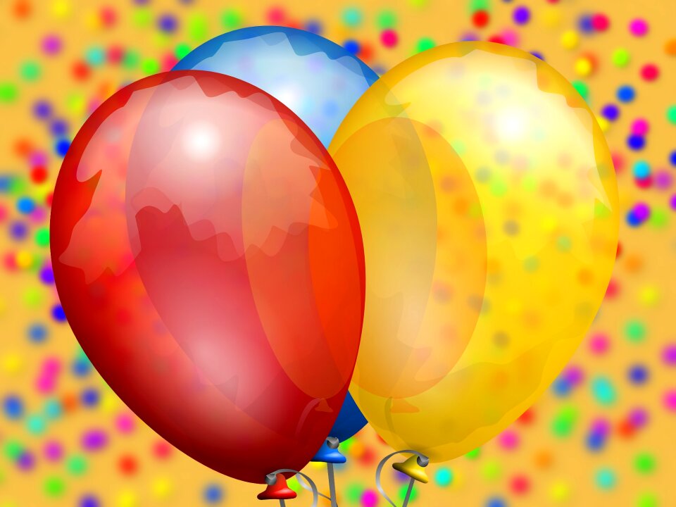 Colorful party red