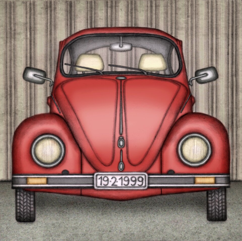 Car old beetle