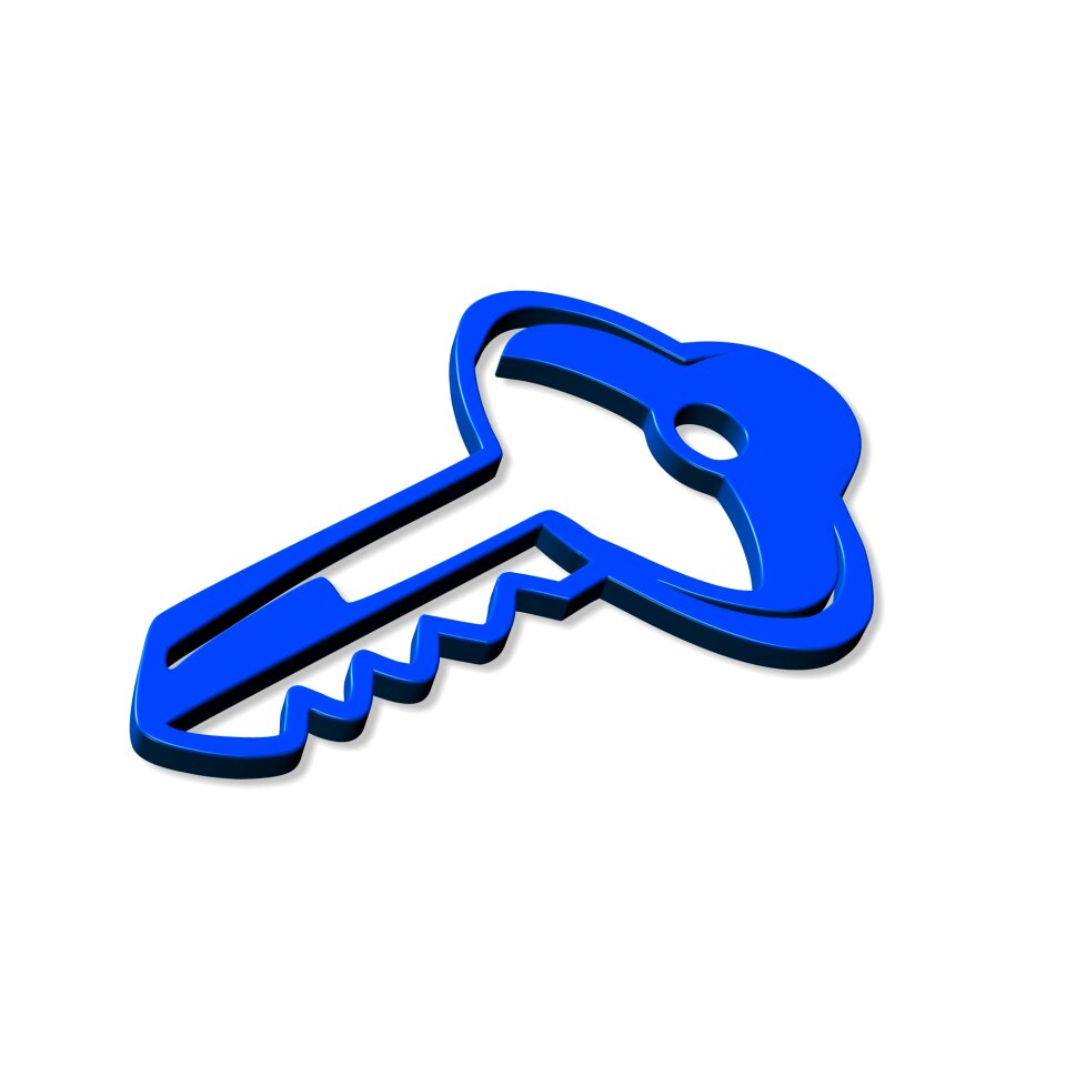 Lock shut off blue