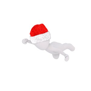 Santa hat 3d model figure
