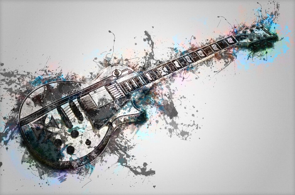 Electro guitar esp musical instrument
