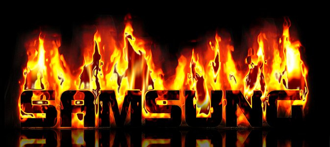 Note 7 brand fire