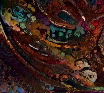 Digital art wall paper pattern