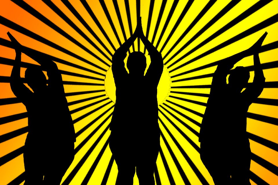 Sunbeam silhouettes Free illustrations