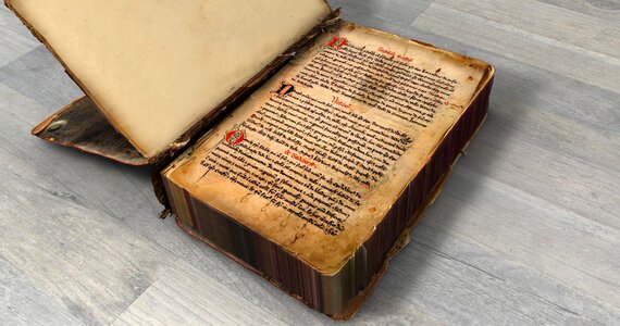 Antique middle ages font