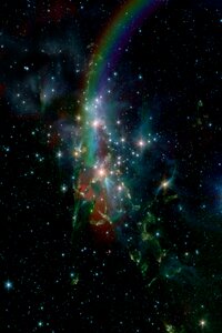 Constellation night universe