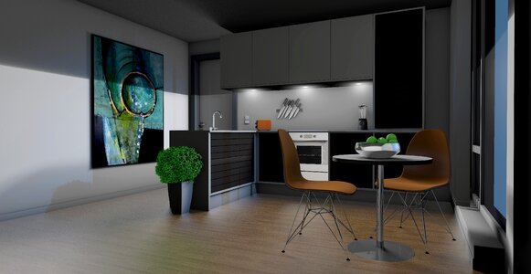 Living room apartment graphic