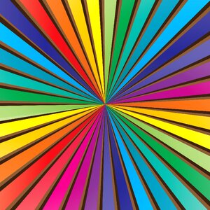 Rainbow rays Free illustrations