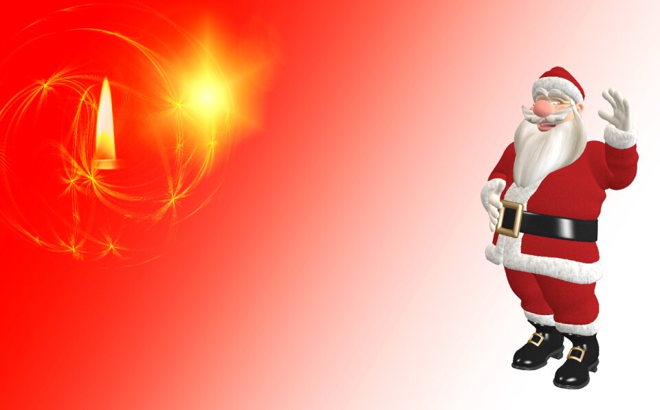 Candle santa claus Free illustrations