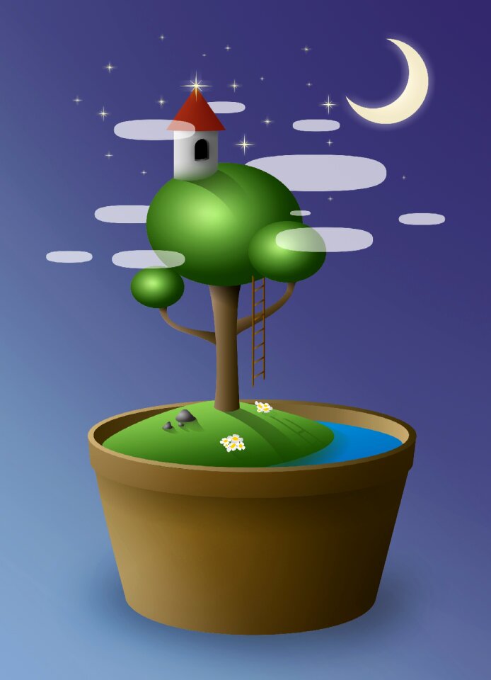 Island night tower