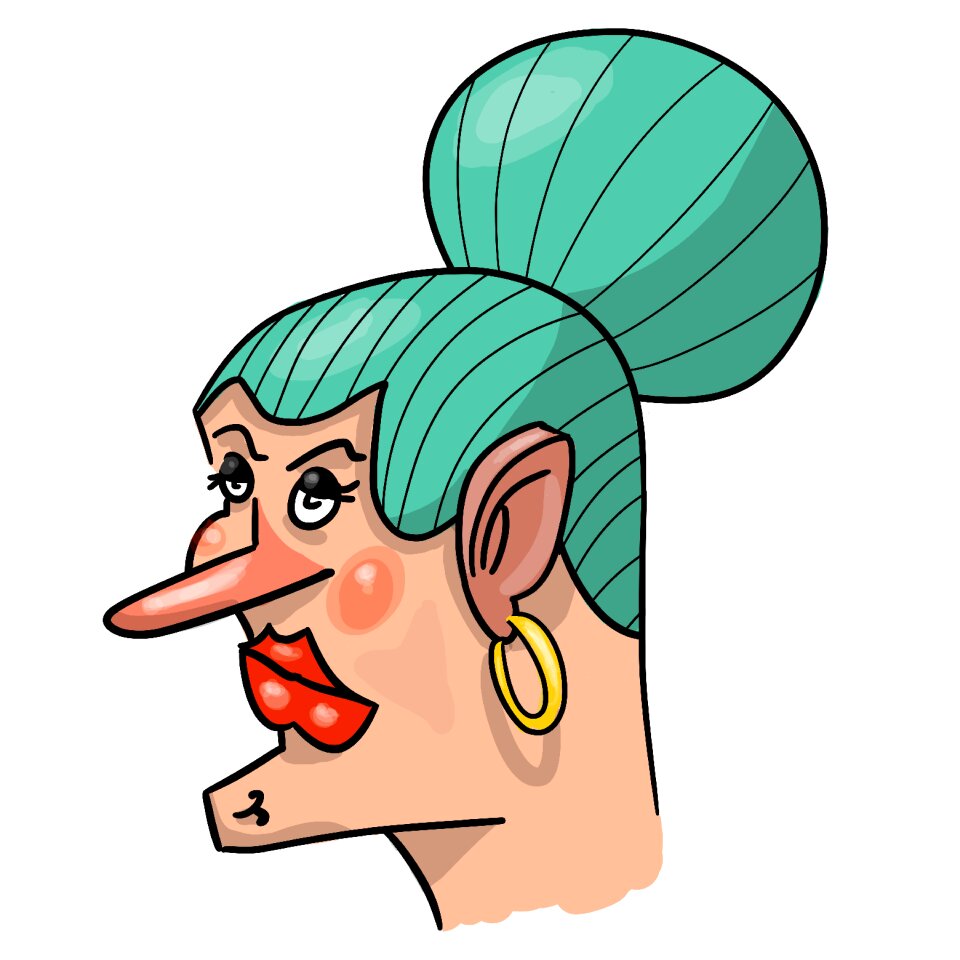 The old lady grymza cartoon