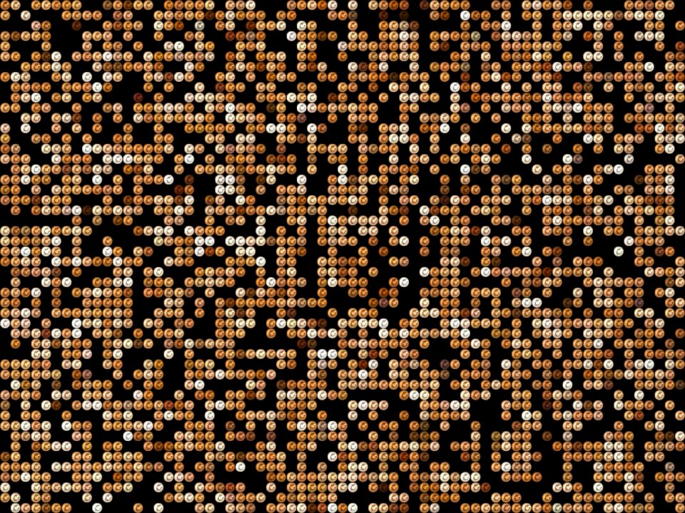 Beads dots abstraction