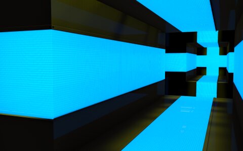 Abstract background blue room Free illustrations