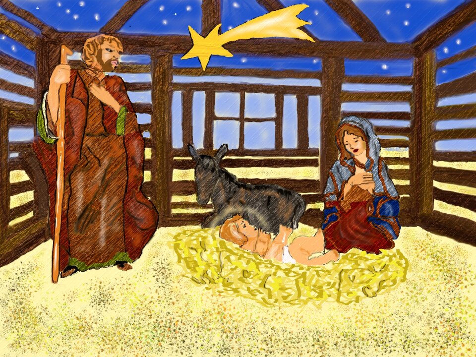 Christmas decoration christ child christmas time