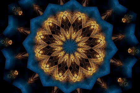 Pattern golden geometric