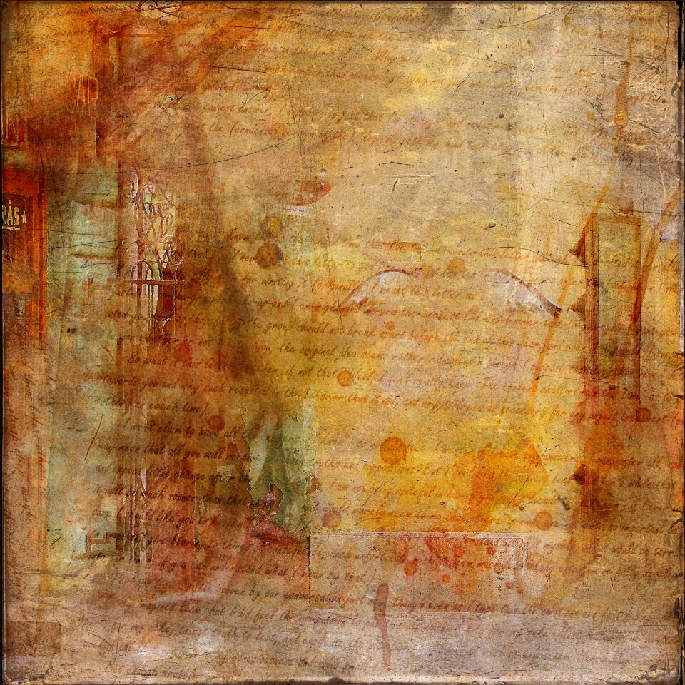 Desing letters brown texture