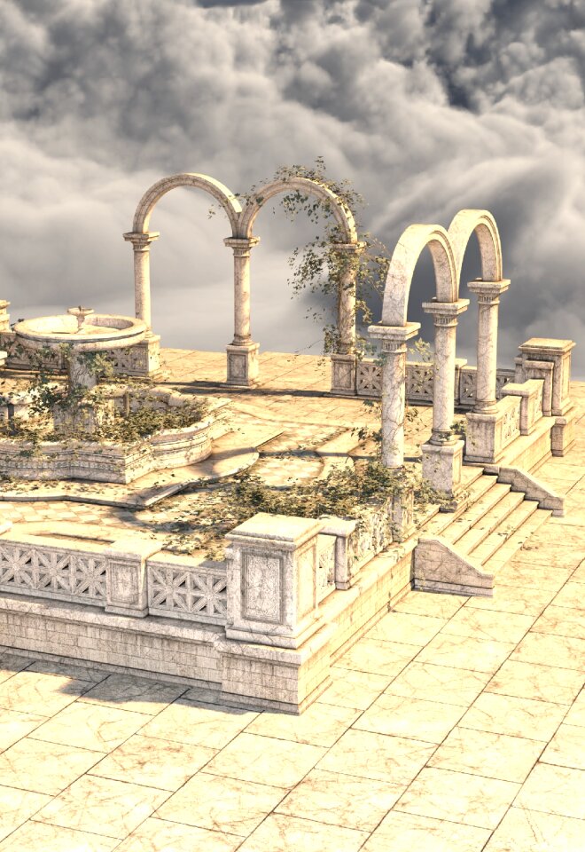 Round arch arches pillar