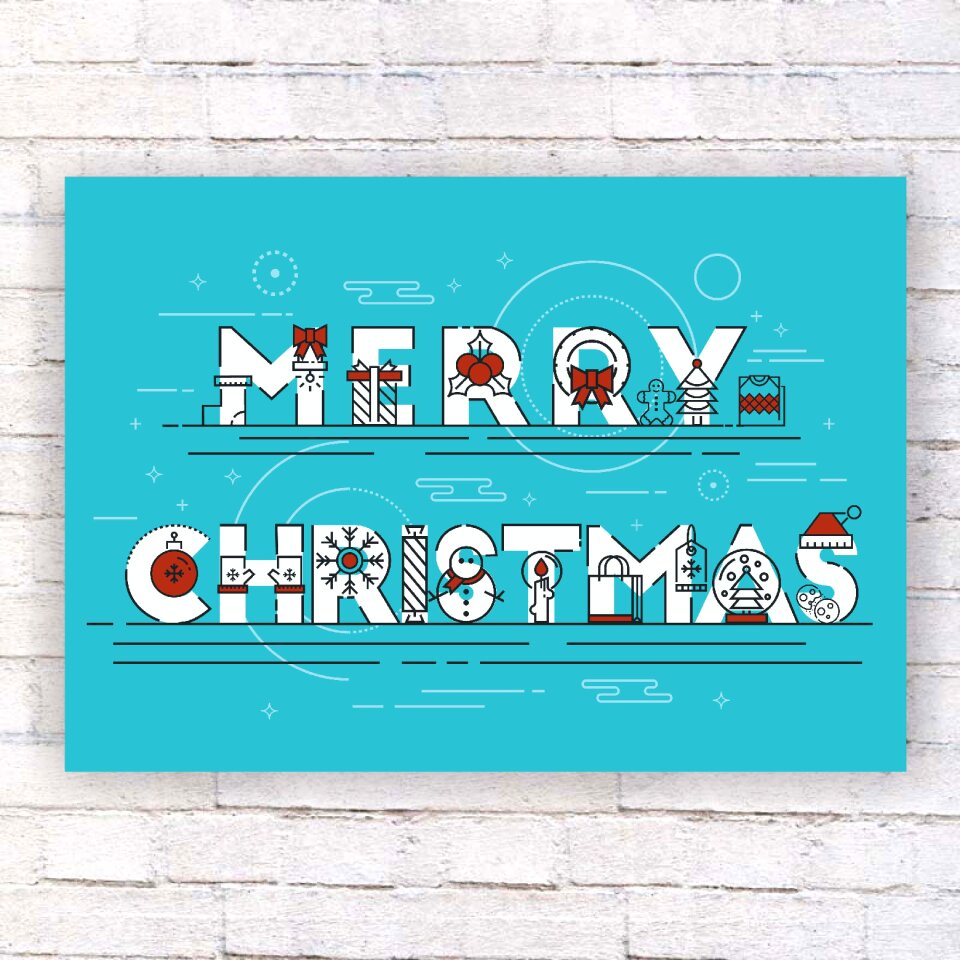 Card design new year