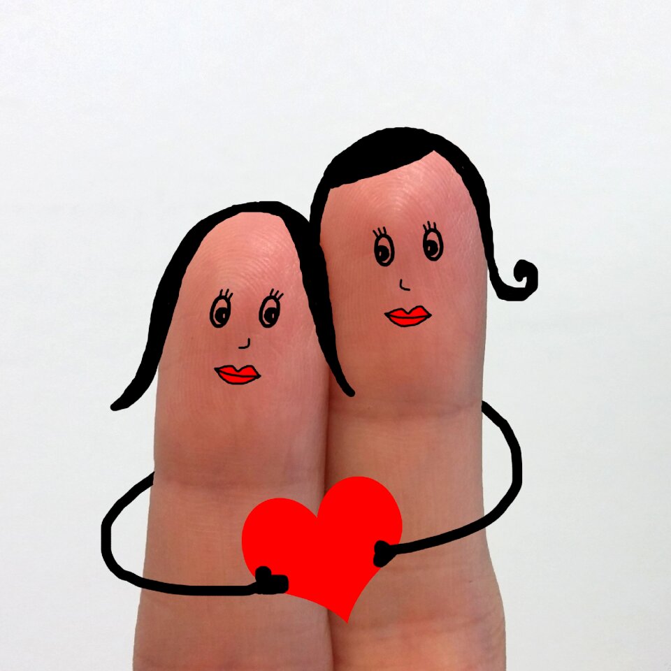 Couple heart hearts