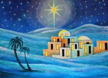 Painting background christmas wallpaper
