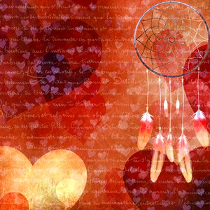 Heart texture scrapbook