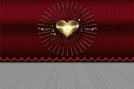 Scrapbook metal heart