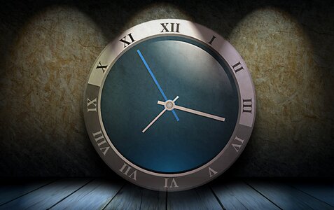 Time of time indicating clock face