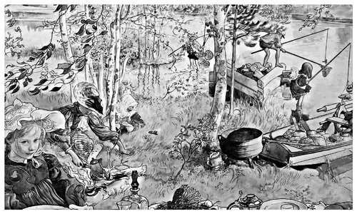 Crayfish fishing black and white photography popular