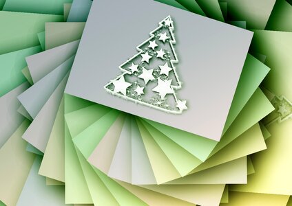 Star christmas tree map