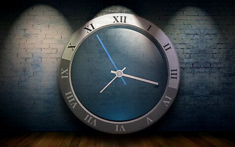 Time of time indicating clock face