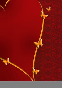 Gold love valentine's day
