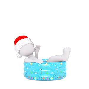 3d white isolated