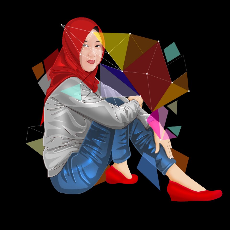 Female fashion popart