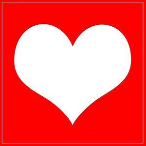 Spouses marriage red heart