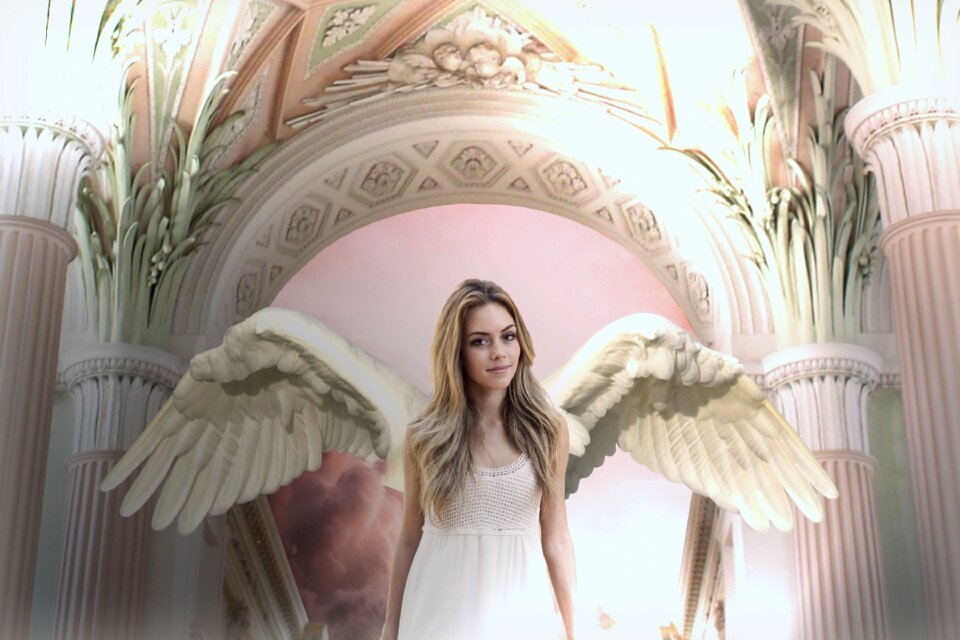 Angelic mystical girl