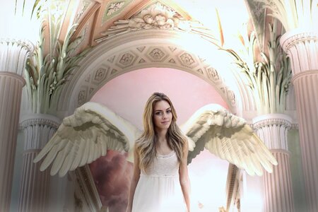 Angelic mystical girl