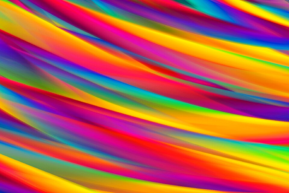 Blue yellow swaths