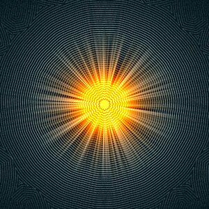 Rays pattern kaleidoscope