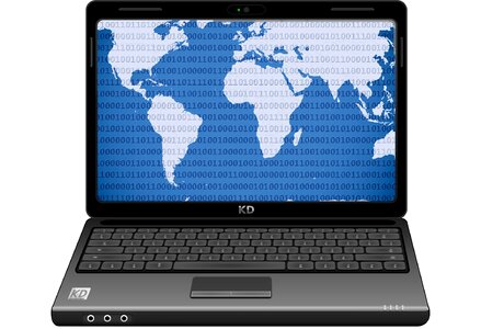 Laptop communication web