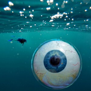 Underwater bubble diving