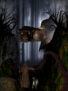 Wolf fairy tales gloomy