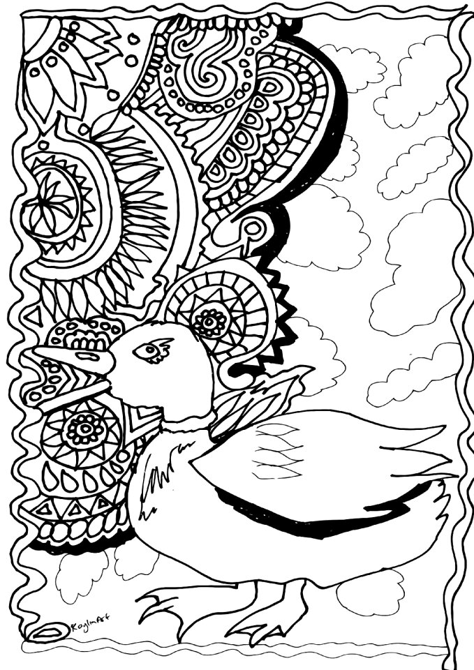 Pretty drawing handdrawn