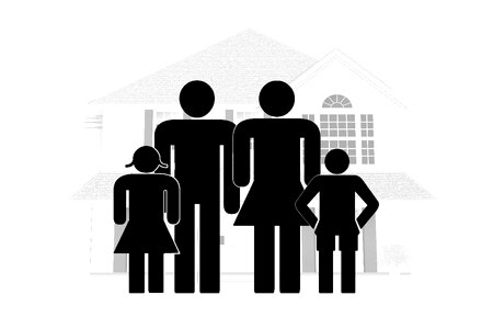 Child girl house