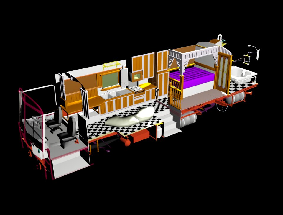 Travel render motor home