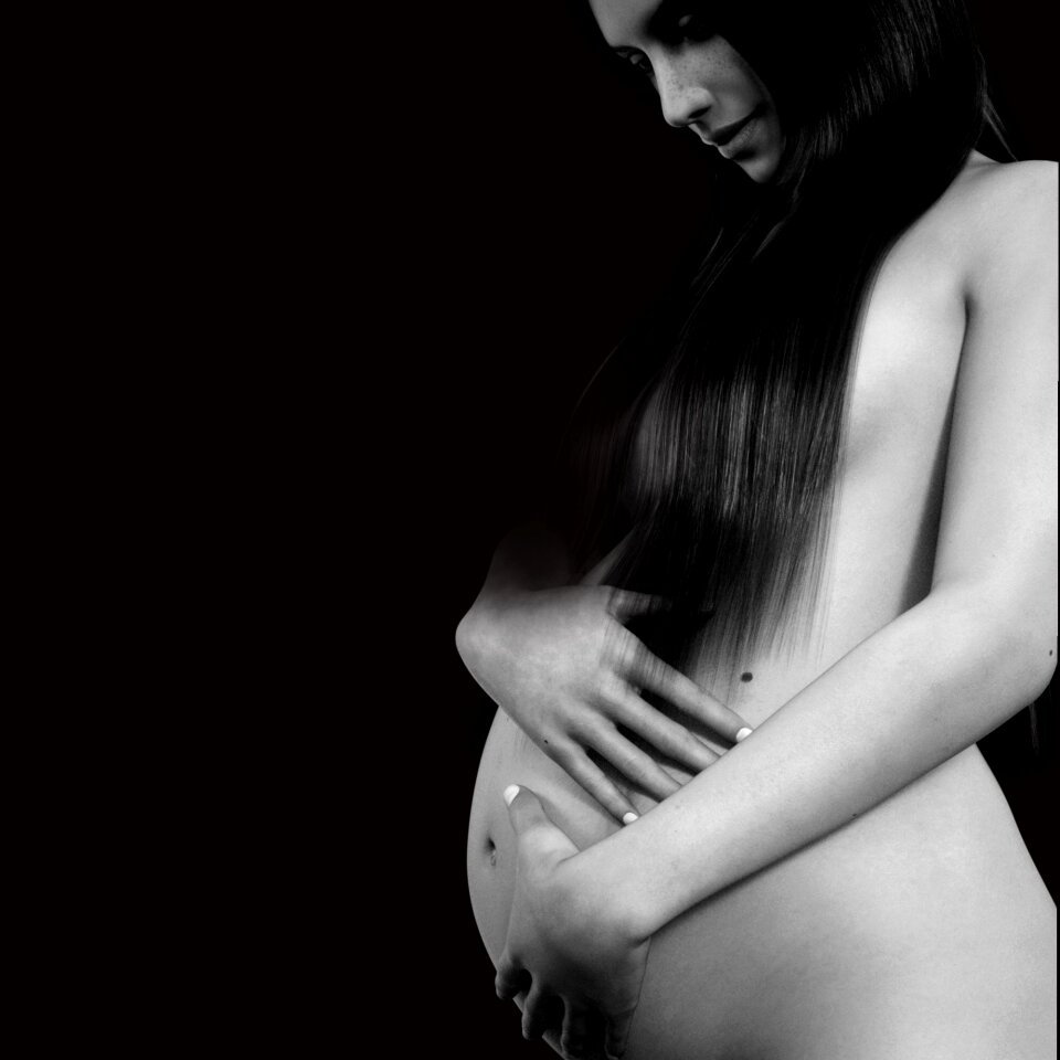 Baby belly birth woman